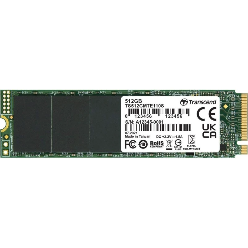 Transcend 110S 512 GB M.2 NVMe SSD (PCIe 3.0 x4)