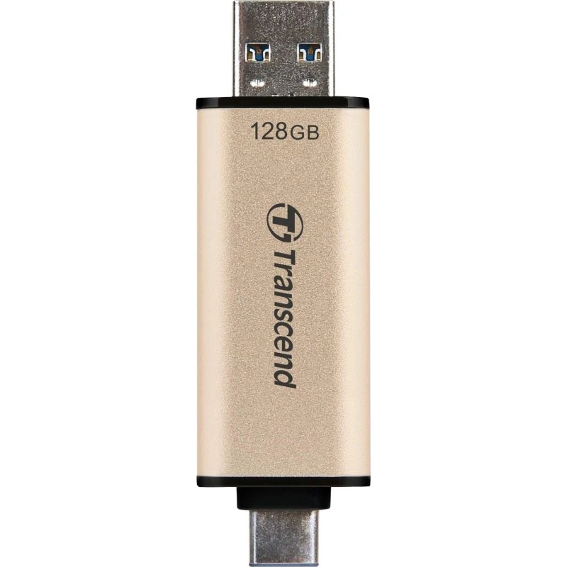Transcend JetFlash 930C 128 GB USB-C/USB-A Guld