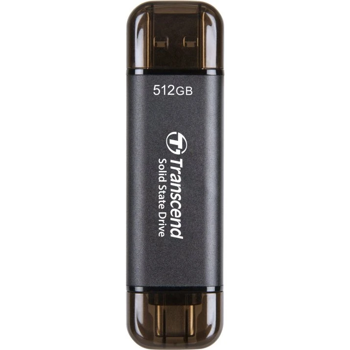 Transcend ESD310C 512 GB USB-C Portabel SSD Sort