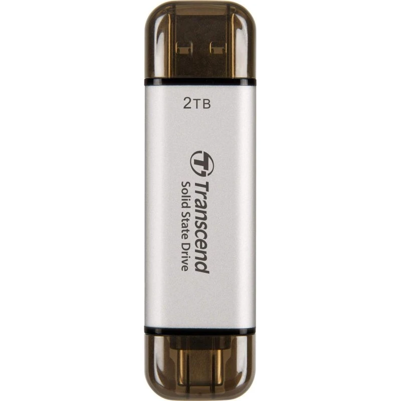 Transcend ESD310S Portable SSD 2TB USB-C Sølv