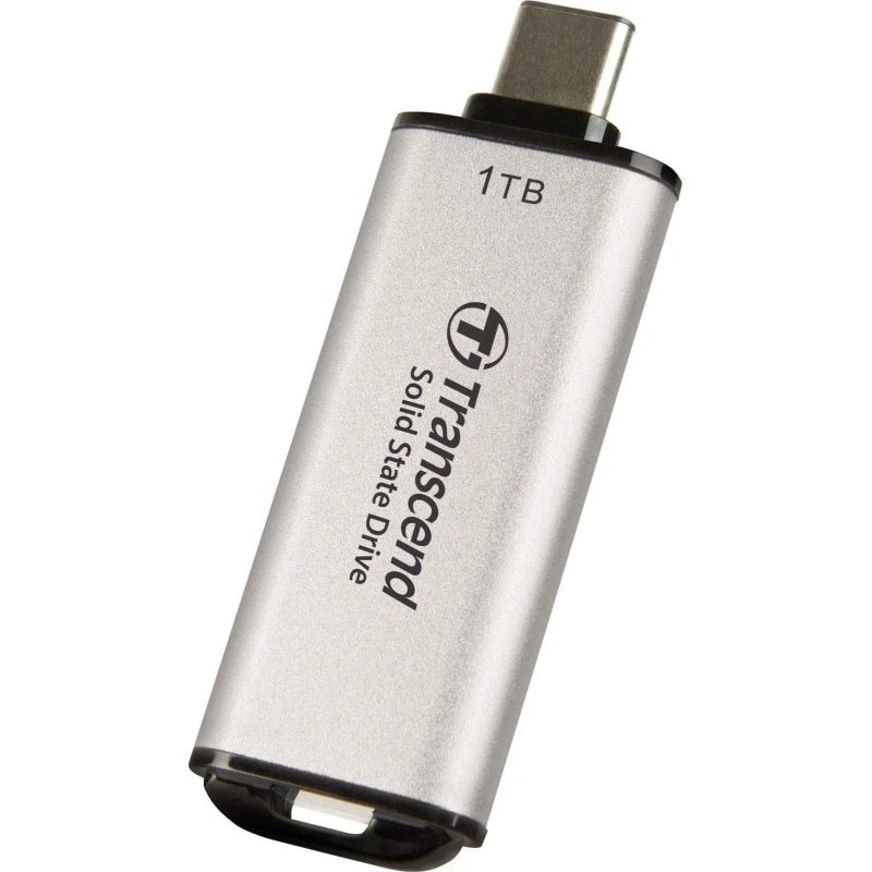Transcend ESD300S 1TB USB-C Mini SSD Sølv