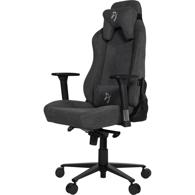 Arozzi Vernazza Soft Fabric Gamer Stol Sort Grå