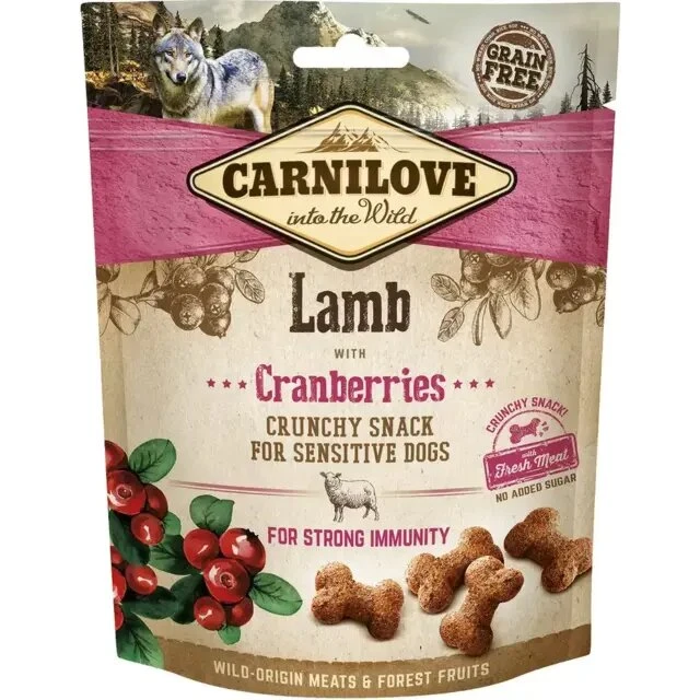 Carnilove Crunchy Snack Lam & Tranebær 200 g