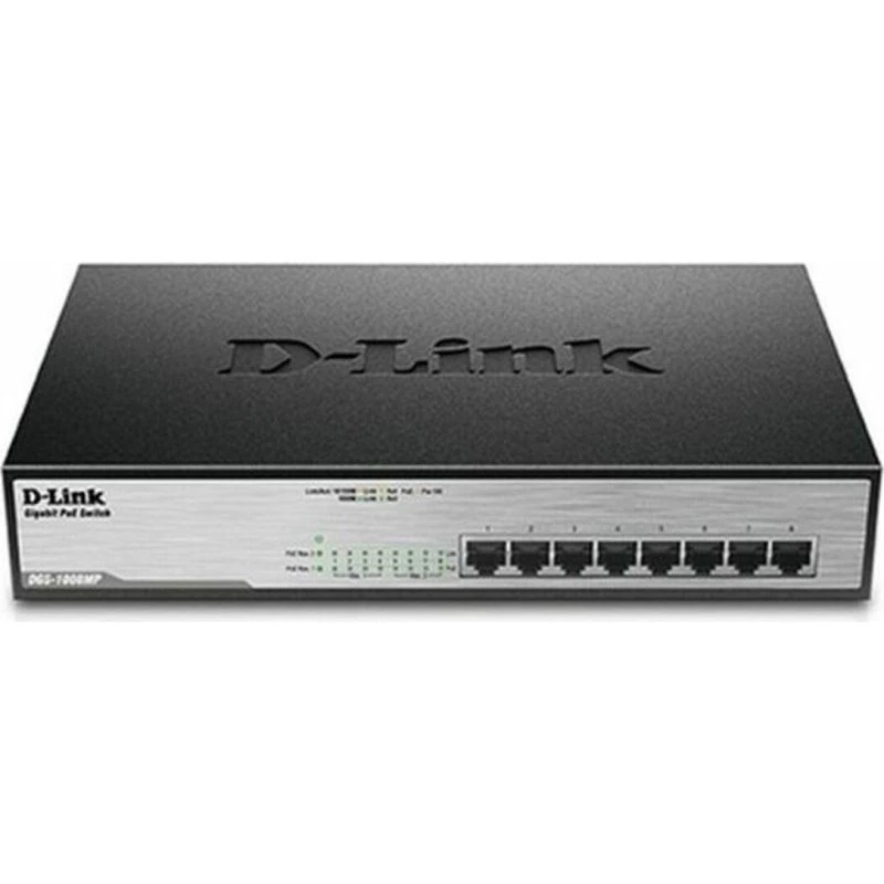D-Link DGS-1008MP 8-port Gigabit PoE Desktop-Switch