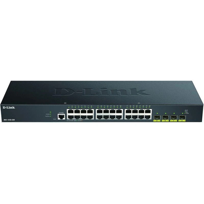 D-Link DGS-1250-28X/E 28-port Gigabit Switch med 10G SFP+