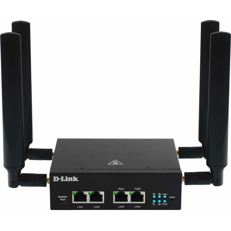 D-Link DWM-314-GP 3.4Gbps Mobilrouter med EU-stik, Sort