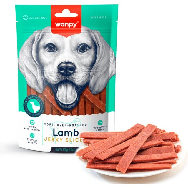Wanpy Soft Lamb Jerky Slices 100 g
