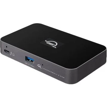 OWC Thunderbolt Hub 4-port USB-C, sort