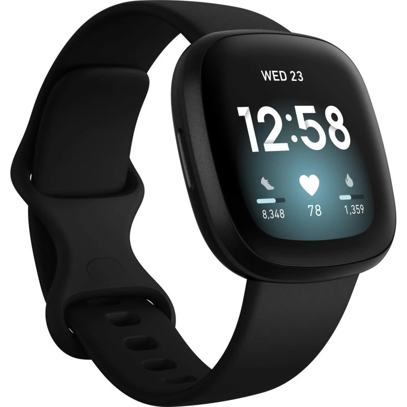 Fitbit Versa 3, sort