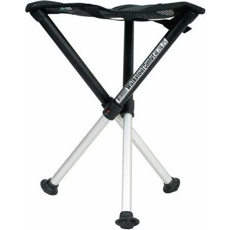 Walkstool Comfort 45 3-benet Campingstol, Sort, 200 kg