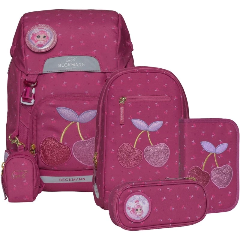 Beckmann Cherry Classic skoletaskesæt 22L (6 dele)