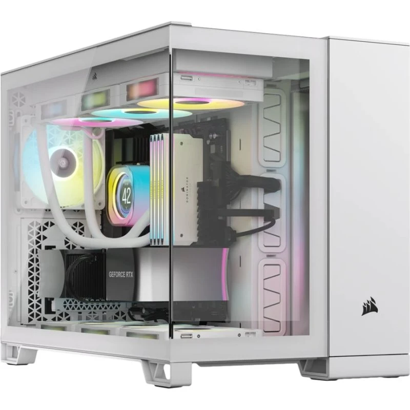 Corsair 2500X Micro ATX Hvid med Glasvindue