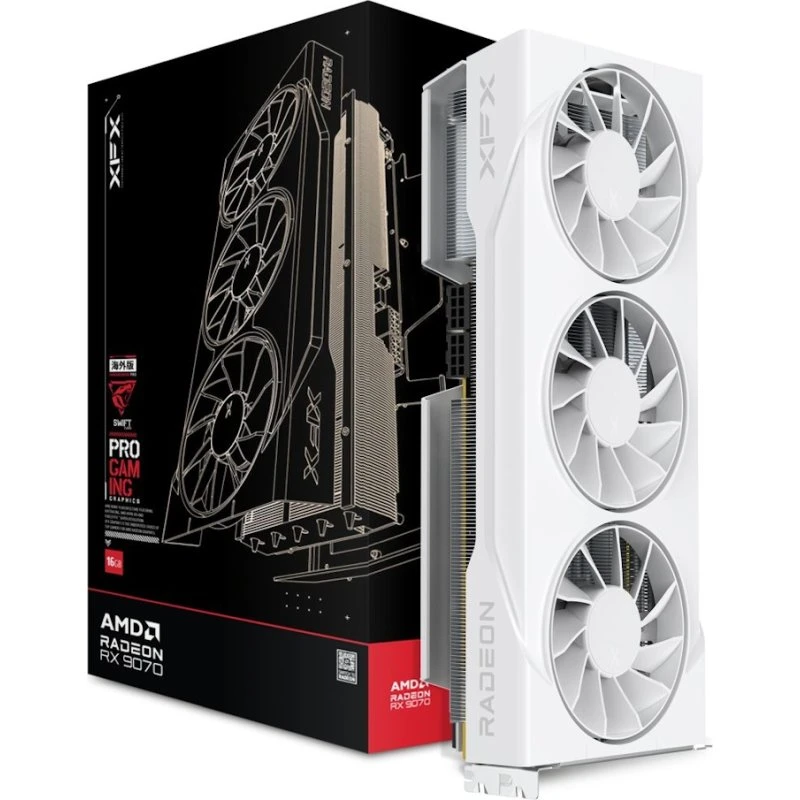 XFX Radeon RX 9070 XT Gaming 16GB White