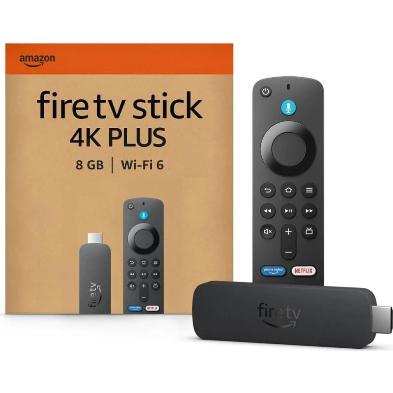 Amazon Fire TV Stick 4K Plus 8 GB, Sort, WiFi 6