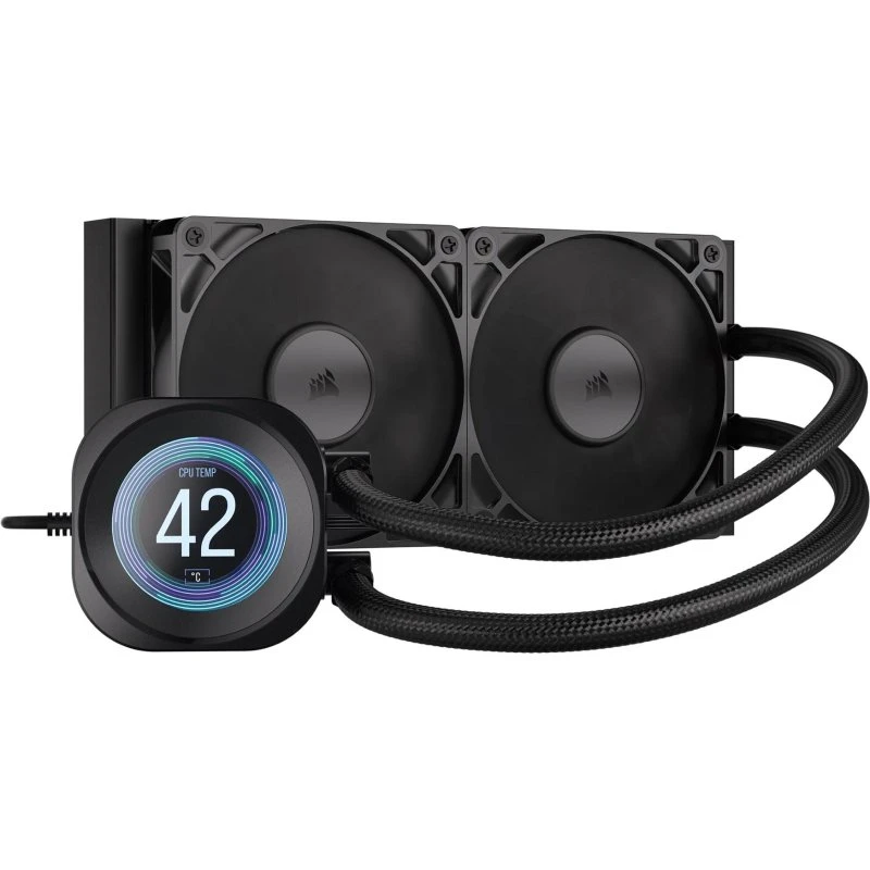 Corsair Nautilus 240 RS 240mm LCD CPU Vandkøler, Sort