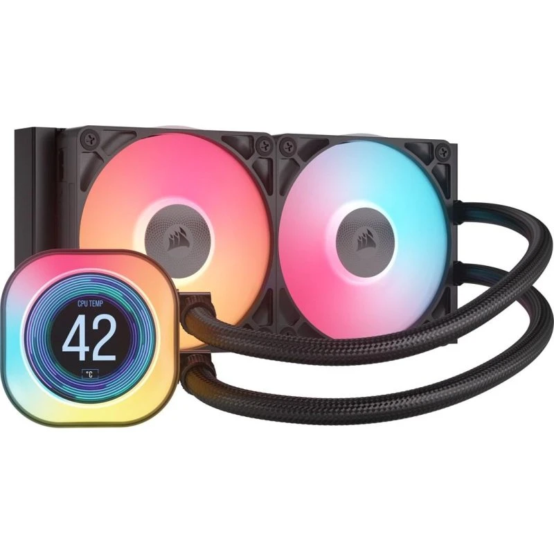 Corsair iCUE LINK TITAN 240 RX LCD 240 mm Sort Vandkøling