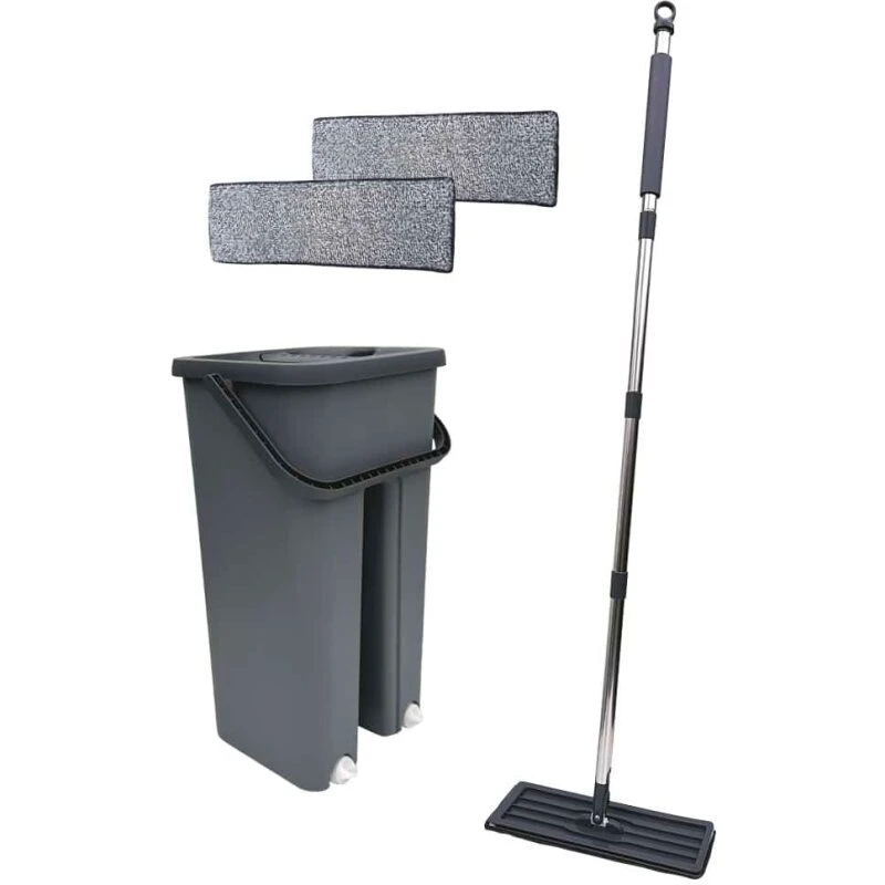 Conzept Gulvmoppe med vridespand 19x16x35 cm - Grå