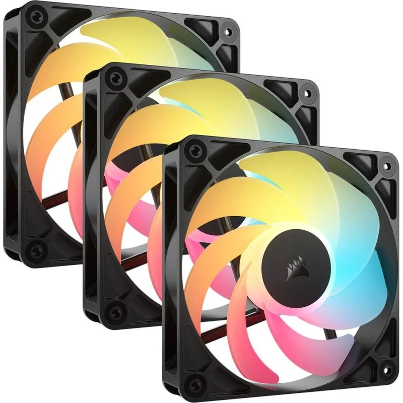 Corsair RS120-R ARGB 120 mm 3-pak, sort