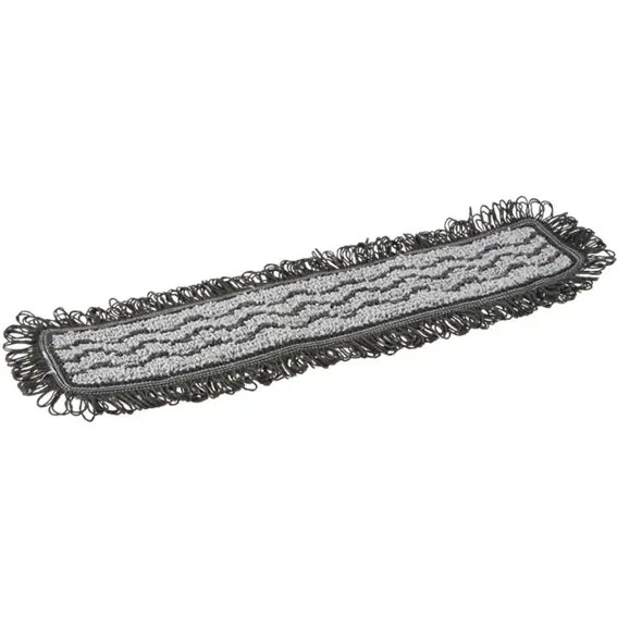 Vikan Damp 42 Dark mikrofibermoppe 40 cm grå (Hook & Loop)