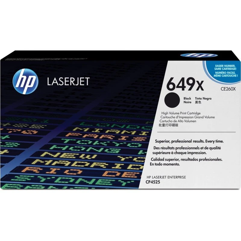 HP 649X Sort Høj Kapacitet Toner (17.000 sider)