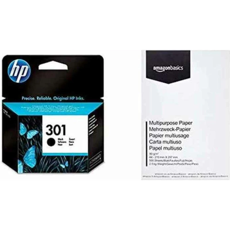 HP 301 Sort Original Blækpatron CH561EE (170 sider)