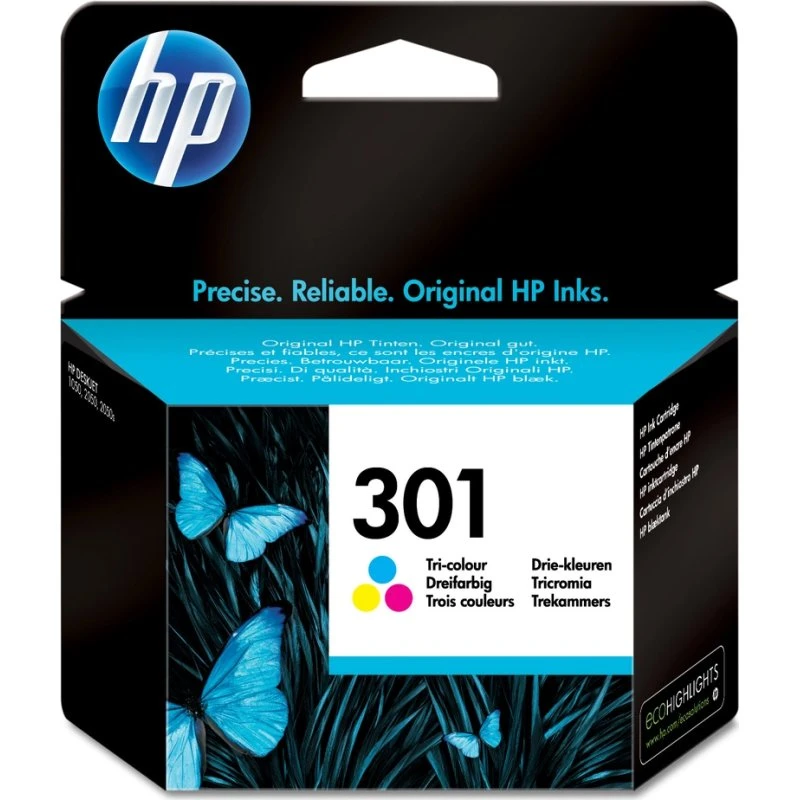 HP 301 Farve (Cyan, Magenta, Gul) 150 sider
