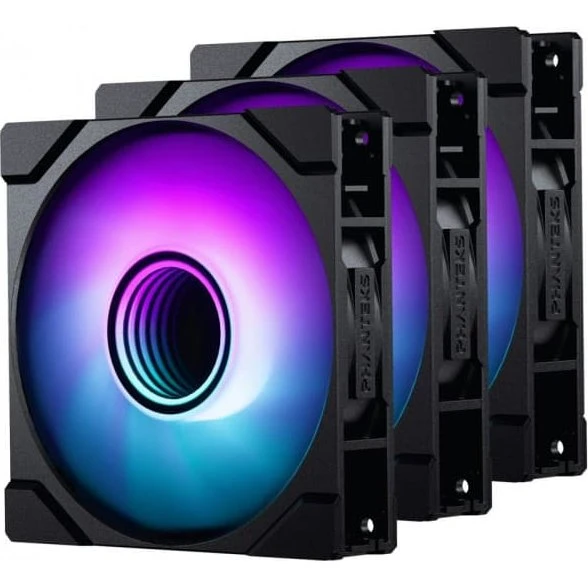 Phanteks M25 Gen2 120 mm PWM DRGB, 3 stk., sort