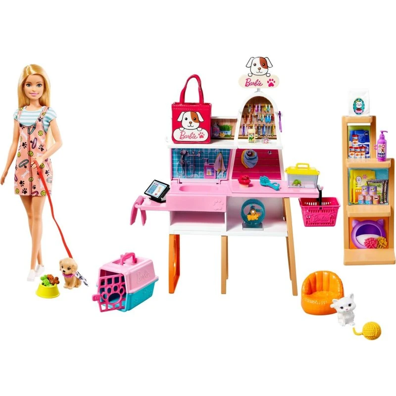 Barbie Pool Playset – Legesæt med dyr og tilbehør