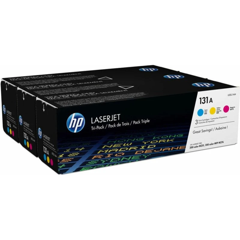 HP 131A Cyan/Magenta/Gul Tri-Pack U0SL1AM