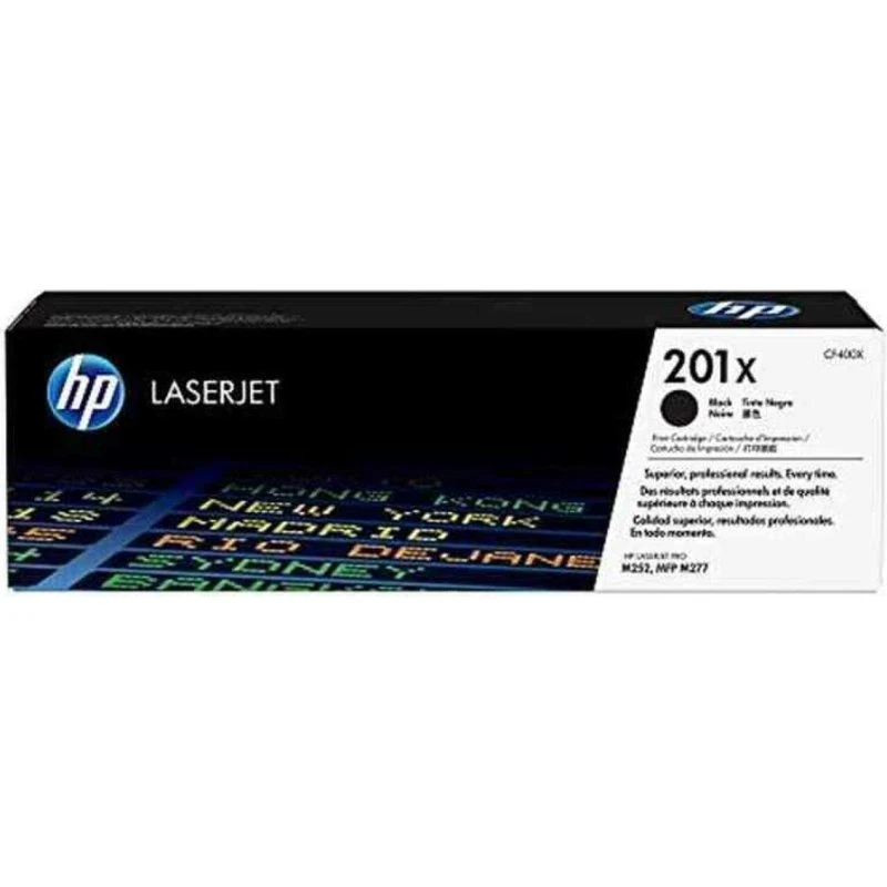 HP 201X CF400X Sort, Høj Kapacitet (2.800 sider)