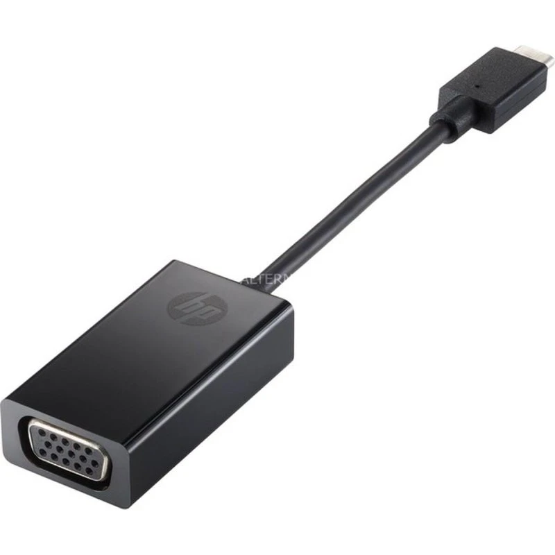 HP P7Z54AA USB-C til VGA-adapter, sort
