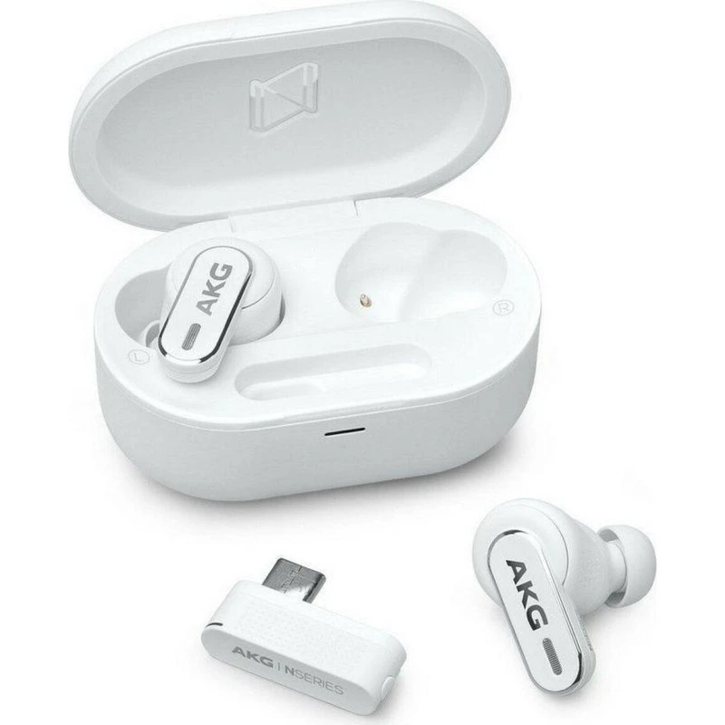 AKG N5 Hybrid Høretelefoner i Øret - Hvid