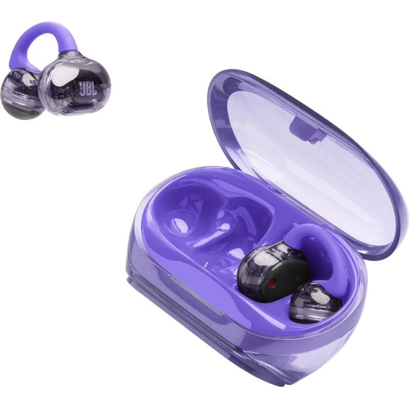 JBL Soundgear Clips Lilla, Open-Ear, 8 Timer, USB-C