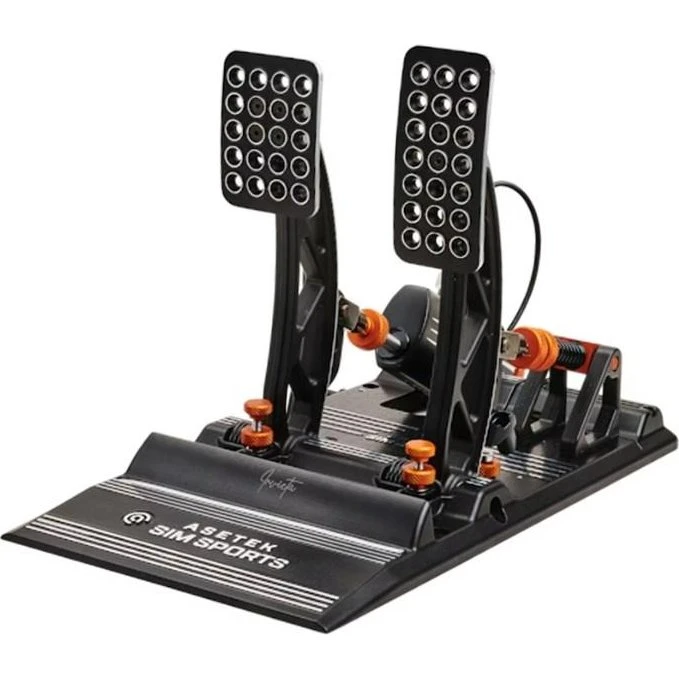 Asetek Invicta Pedaler PC Sort/Orange/Hvid