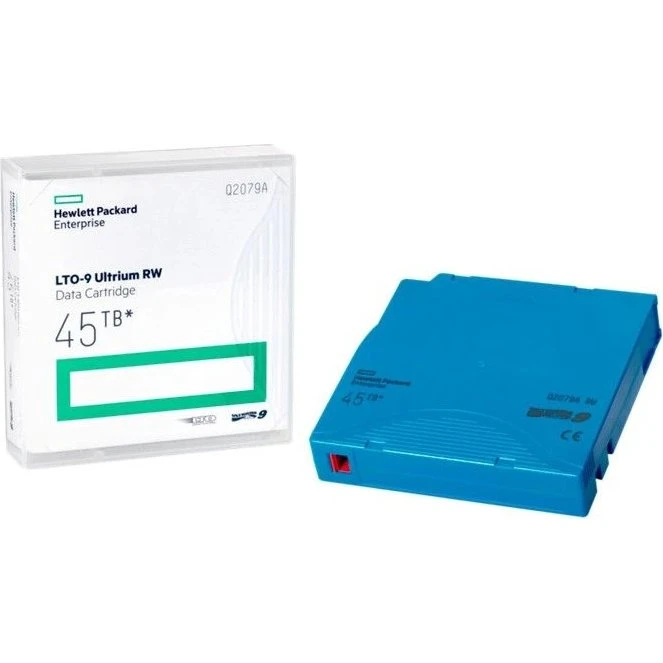 HPE LTO-9 Ultrium Backupbånd 18TB (45TB komprimeret), lyseblå