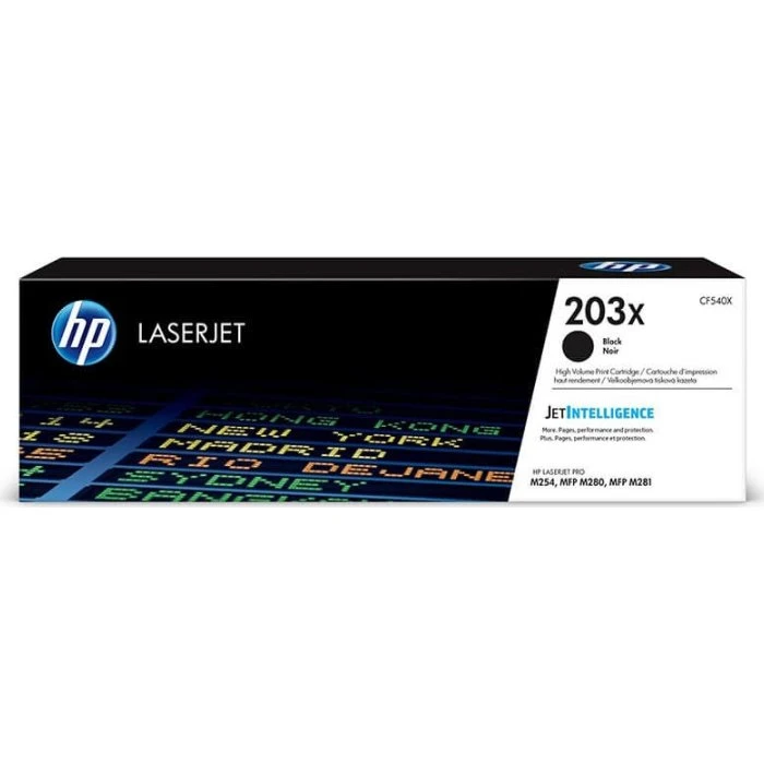 HP CF540X 203X Sort Toner, 3200 sider