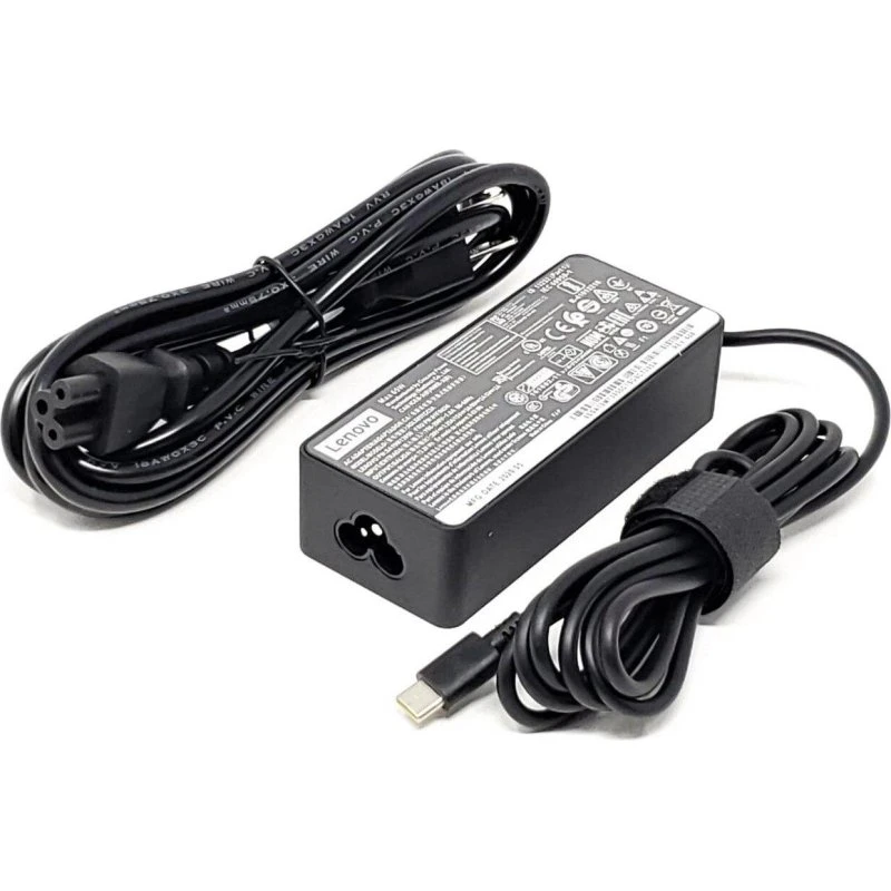 Lenovo 65W USB-C Strømforsyning, Sort