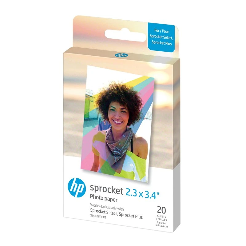 HP Sprocket Plus Zink Fotopapir 2,3x3,4" 20 Ark