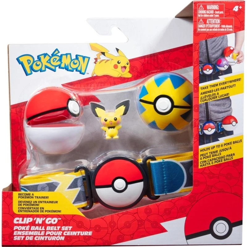 Jazwares Pokémon W15 Clip ’n’ Go Bæltesæt med Figurer