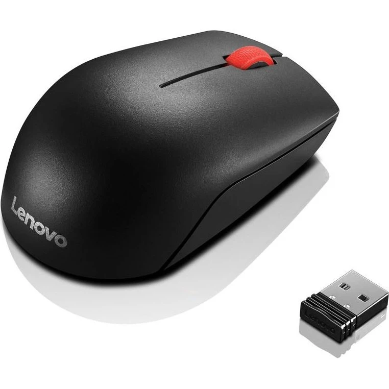 Lenovo 4Y50R20864 Trådløs Kontormus, Ambidextrøs, 1000DPI, Sort