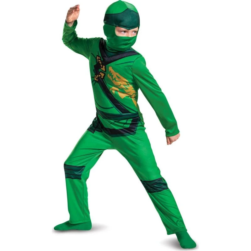 Disguise LEGO Ninjago Lloyd Grøn Jumpsuit M (7-8 år)