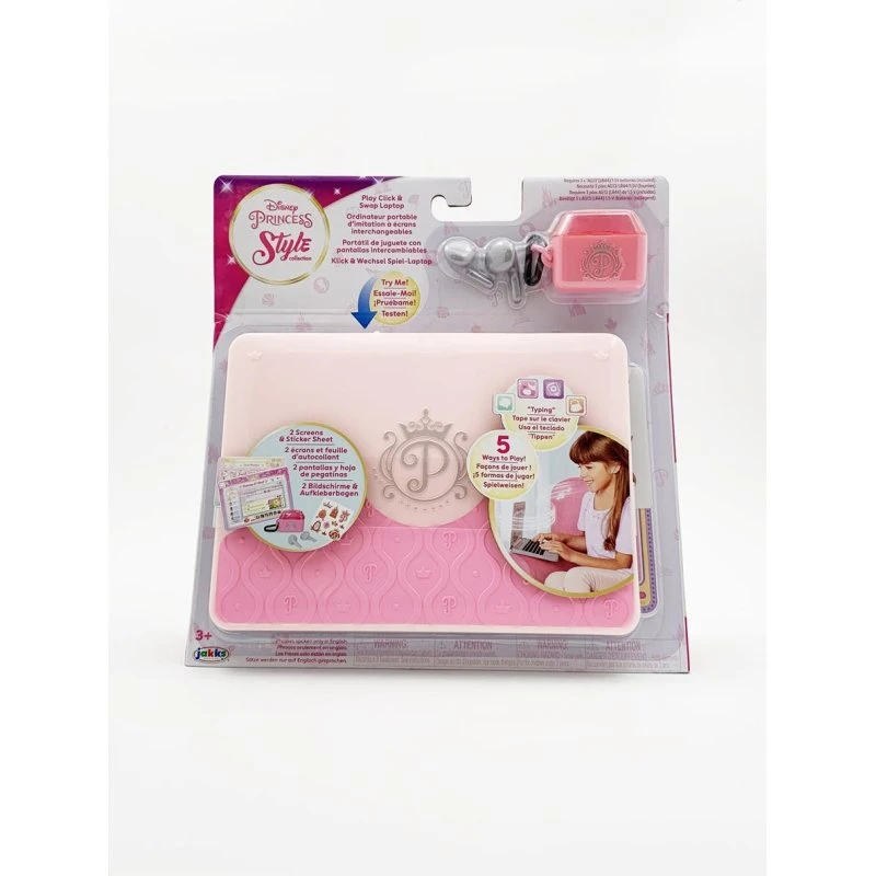 Jakks Disney Princess Style Laptop Legetøj med Lyd og Lys