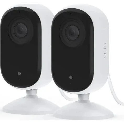 Arlo Essential 2 2K Indendørs Overvågningskamera 2-pak, Hvid