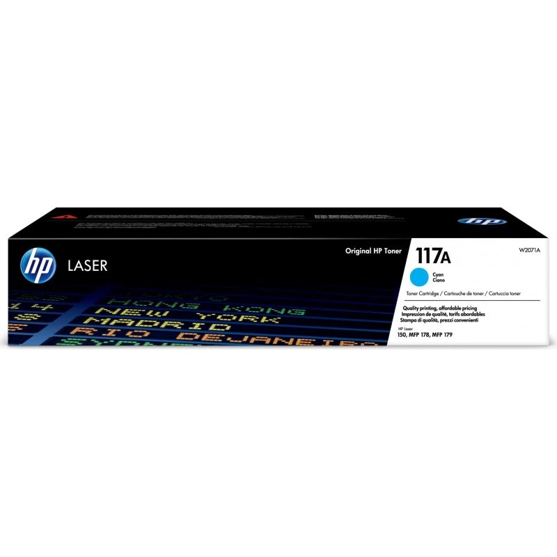 HP 117A Cyan Toner, Original, 700 sider