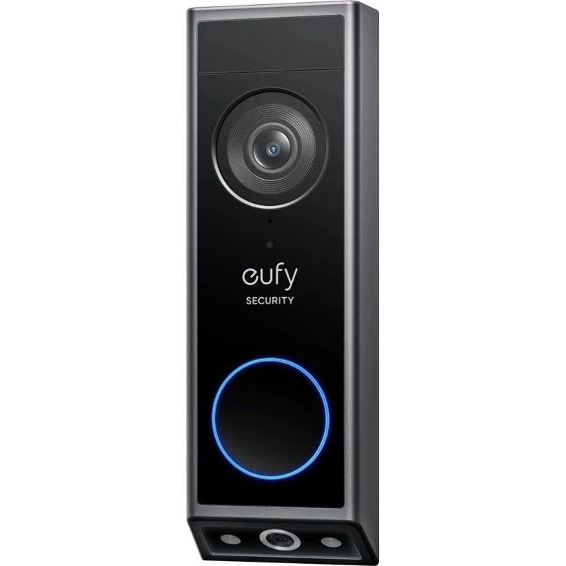 Eufy E340 Video-dørklokke, sort, 2K, batteridrevet