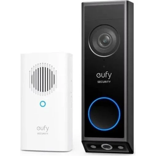 Eufy E340 Videodørklokke + Edge HomeBase Mini, Sort