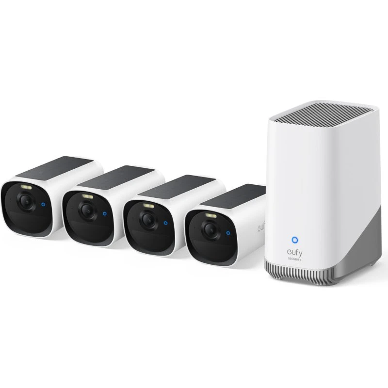 Anker eufyCam E40 4-Cam Sæt med HomeBase S380, Hvid