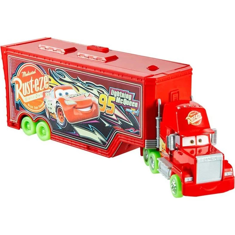 Mattel Cars Glow Racers Mack Hauler - Glød-i-mørke Legetøjsbil