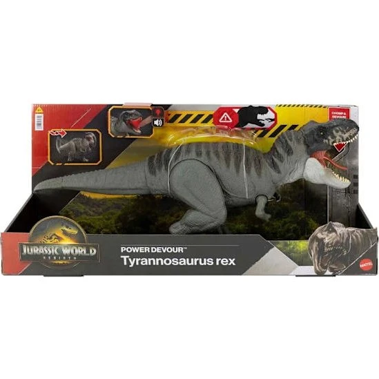 Jurassic World Rebirth Power Devour T.Rex, 55 cm, med lyd og lys
