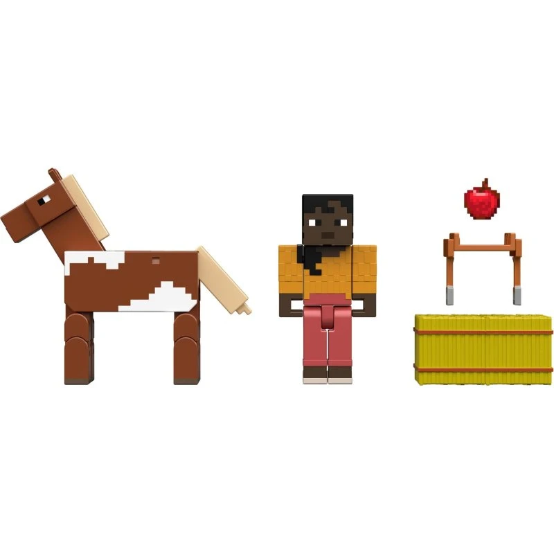 Mattel Minecraft Core Figur 2-Pack: Staldmester Makena & Hest